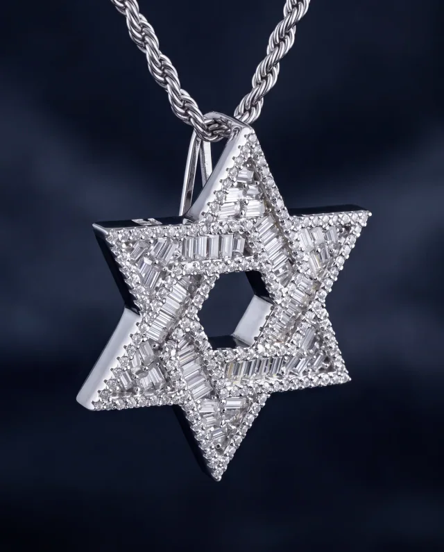 Custom diamond star pendant by Fulop Jewelry